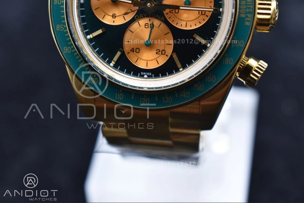 NewStyle Daytona YG ADGF Best Edition Green YG Dial on YG Bracelet A 834