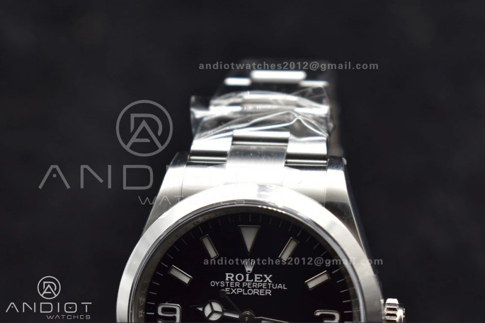 ModernLook Explorer 124270 36mm 904L Steel Clean 1:1 Best Edition Black Dial on SS Bracelet VR 854
