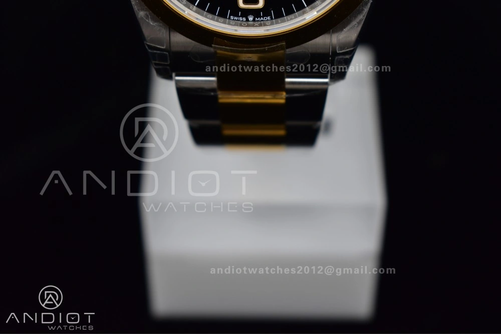 Resilient Explorer 124273 36mm 904L Steel VSF 1:1 Best Edition Black Dial on SS YG Bracelet DD 842