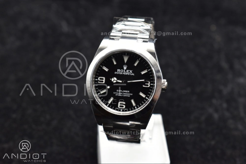 Explorer I 214270 39mm Clean 1:1 Best Edition Black Dial on SS Bracelet VR Refined 846