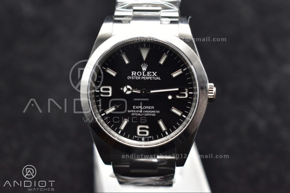 Explorer I 214270 39mm Clean 1:1 Best Edition Black Dial on SS Bracelet VR Refined 846