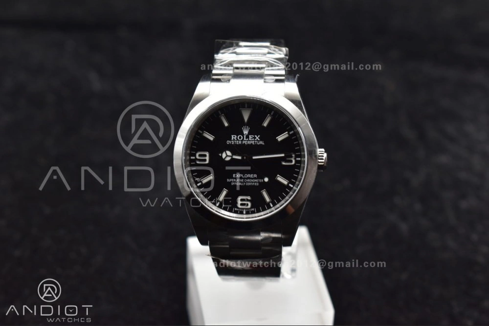Explorer I 214270 39mm Clean 1:1 Best Edition Black Dial on SS Bracelet VR Refined 846