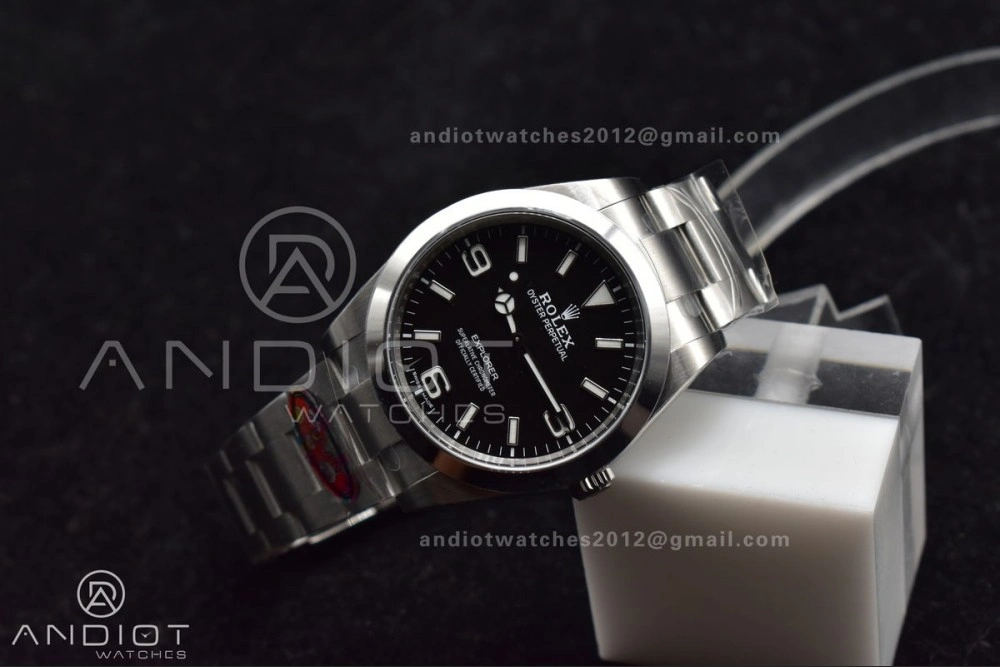 Explorer I 214270 39mm Clean 1:1 Best Edition Black Dial on SS Bracelet VR Refined 846