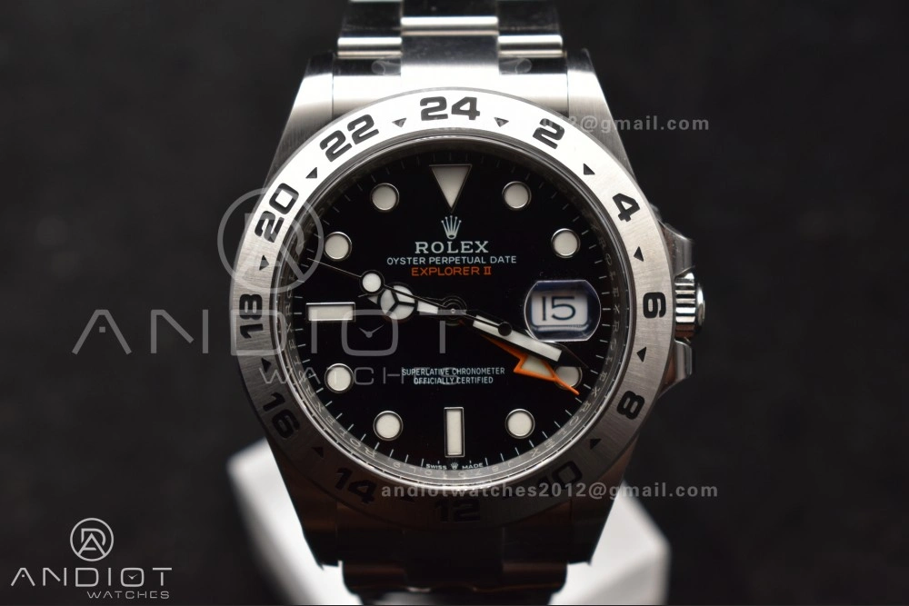 Effortless Explorer II 42mm 226570 904L SS Clean 1:1 Best Edition Black Dial on Bracelet DD 843