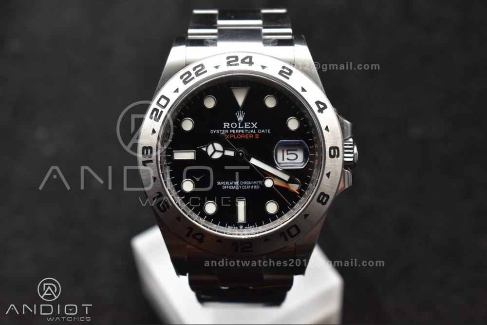 Effortless Explorer II 42mm 226570 904L SS Clean 1:1 Best Edition Black Dial on Bracelet DD 843