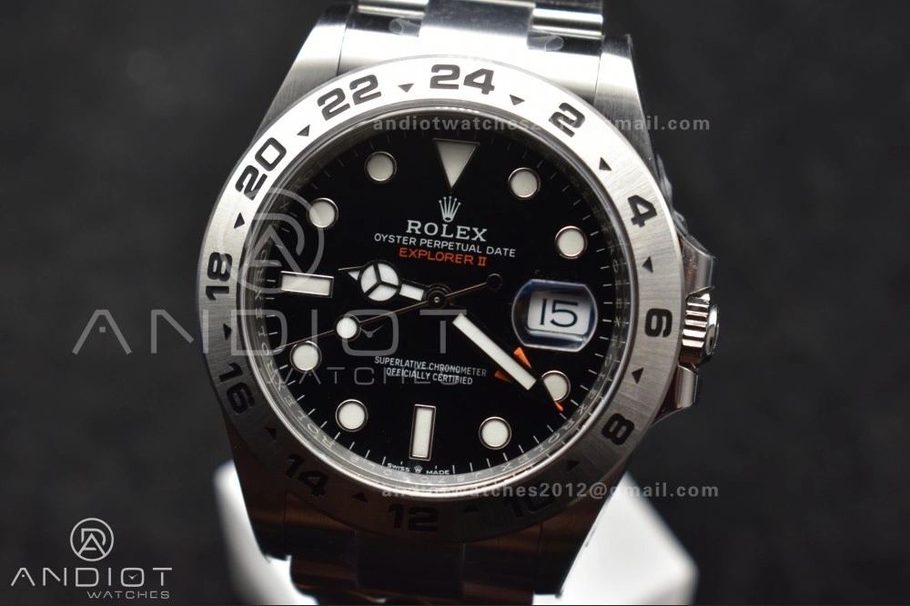 Effortless Explorer II 42mm 226570 904L SS Clean 1:1 Best Edition Black Dial on Bracelet DD 843