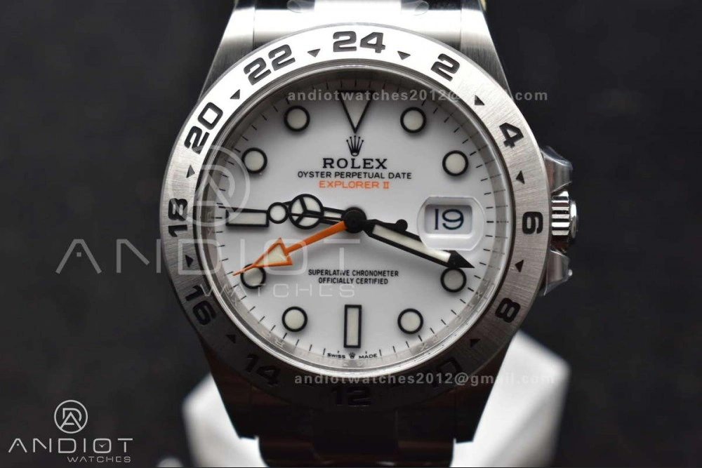 ComfortFit Explorer II 42mm 226570 904L SS Clean 1:1 Best Edition White Dial on Bracelet DD3285 CHS 845