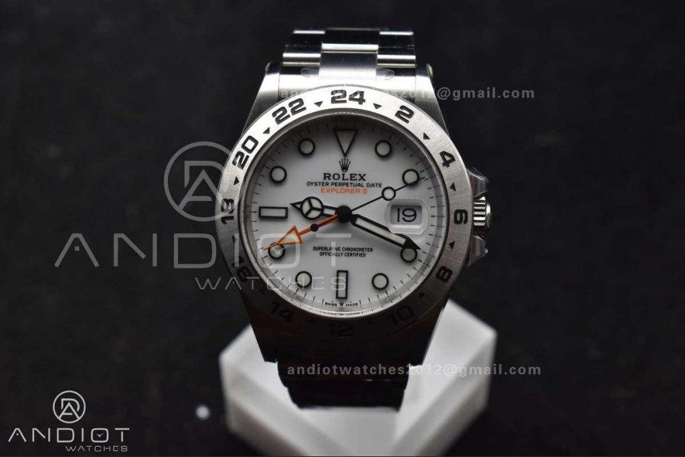 ComfortFit Explorer II 42mm 226570 904L SS Clean 1:1 Best Edition White Dial on Bracelet DD3285 CHS 845