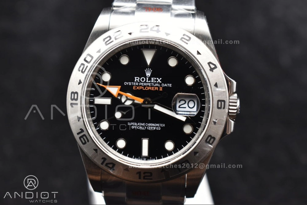 WellDesigned Explorer II 42mm 226570 Black 904L SS GMF 1:1 Best Edition Black Dial on Bracelet VR3285 CHS 847