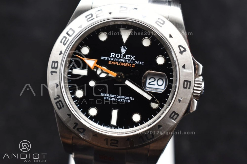 WellDesigned Explorer II 42mm 226570 Black 904L SS GMF 1:1 Best Edition Black Dial on Bracelet VR3285 CHS 847