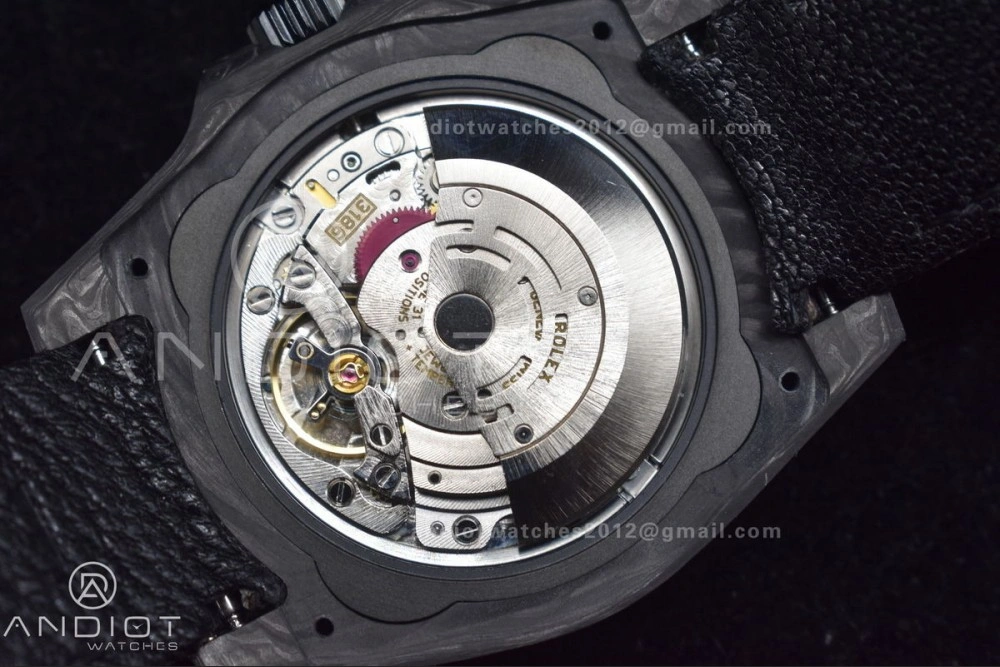 GMT DIW Carbon OMF Best Edition All Black Black Dial on Black Nylon Strap SA3186 CHS Practical 423