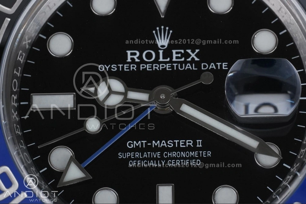Sleek GMT Master II 126710 BLNR 904L SS ARF Batman 1:1 Best Edition New SH3285 On Oyster Bracelet V 851