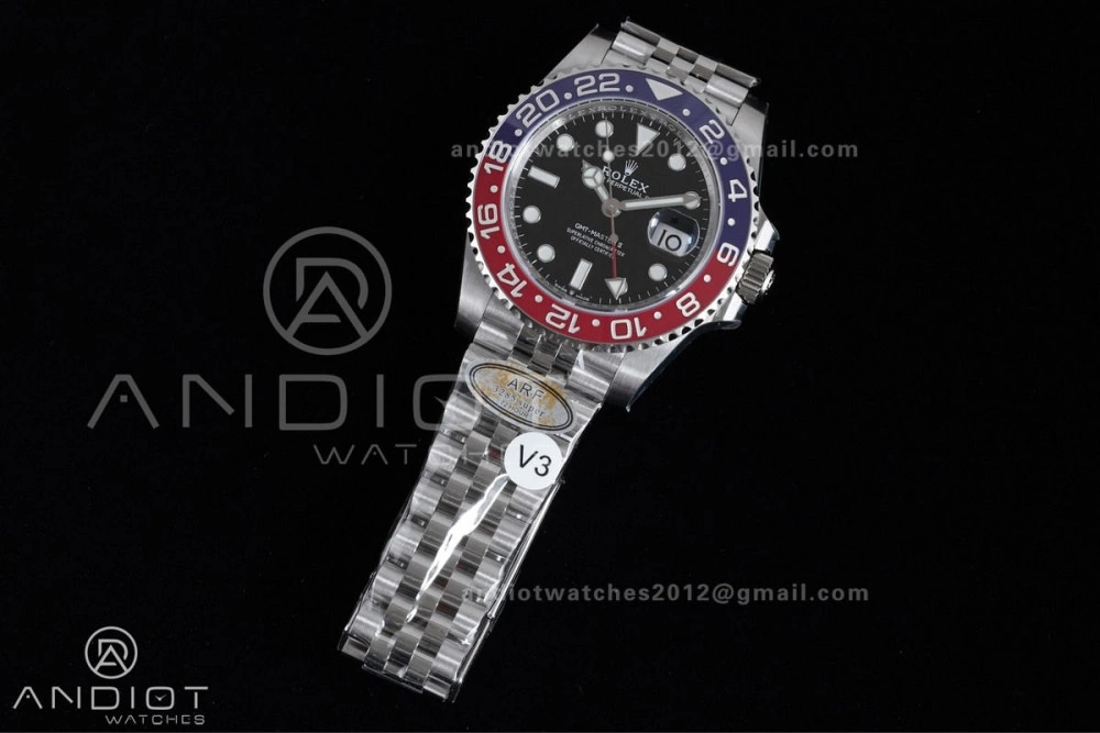 Timeless GMT Master II 126710 BLRO 904L SS ARF Pepsi 1:1 Best Edition On Jubilee Bracelet New SH3285 (UV Bezel ) V 862