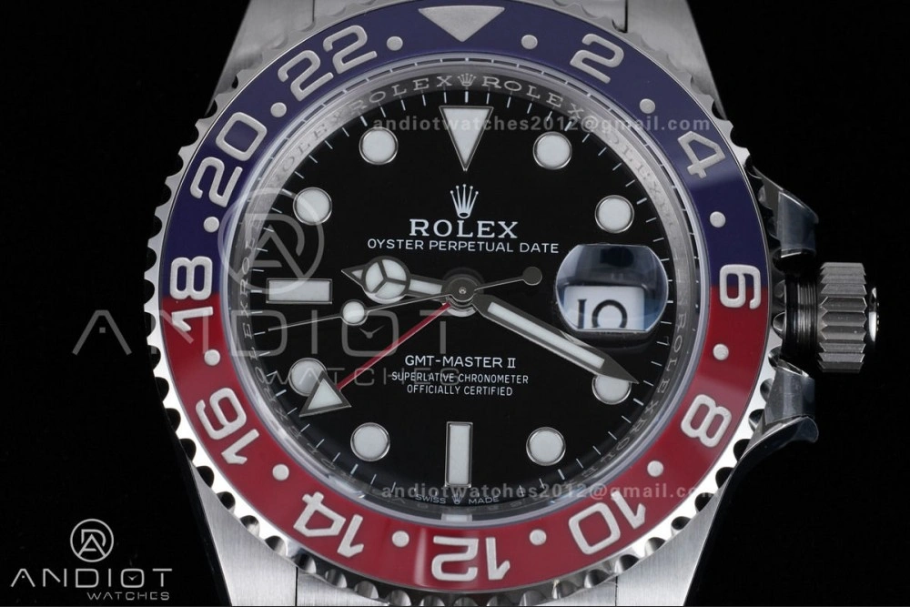 Timeless GMT Master II 126710 BLRO 904L SS ARF Pepsi 1:1 Best Edition On Jubilee Bracelet New SH3285 (UV Bezel ) V 862