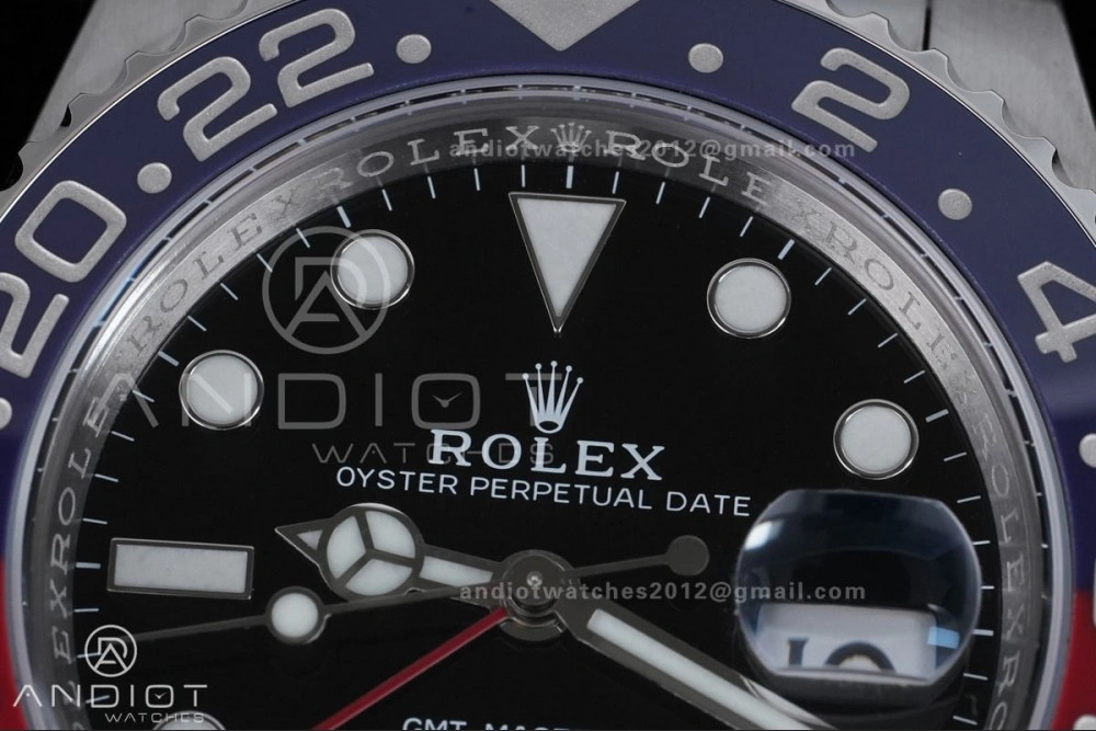 Timeless GMT Master II 126710 BLRO 904L SS ARF Pepsi 1:1 Best Edition On Jubilee Bracelet New SH3285 (UV Bezel ) V 862