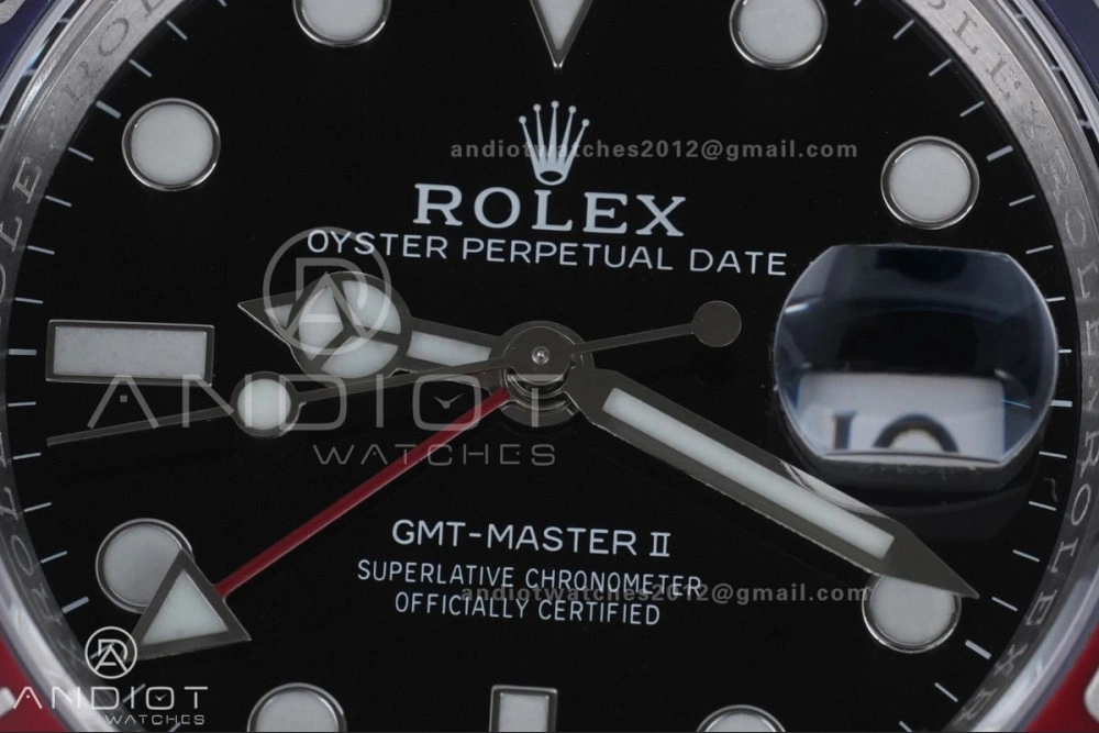 Timeless GMT Master II 126710 BLRO 904L SS ARF Pepsi 1:1 Best Edition On Jubilee Bracelet New SH3285 (UV Bezel ) V 862