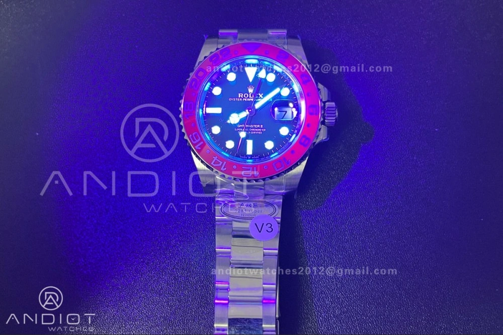 GMT Master II 126710 BLRO 904L SS ARF Pepsi 1:1 Best Edition On Oyster Bracelet New SH3285 (UV Bezel ) V OdorResistant 858