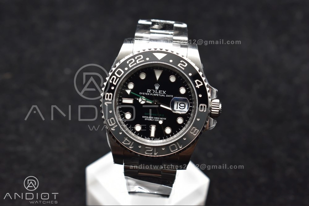 Elegant GMT-Master II 126710 GRNR Black Gray Ceramic 904L Steel Clean 1:1 Best Edition on Oyster Strap DD 876