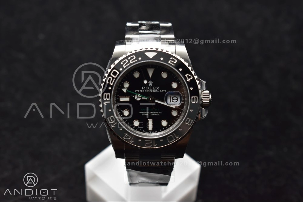 Elegant GMT-Master II 126710 GRNR Black Gray Ceramic 904L Steel Clean 1:1 Best Edition on Oyster Strap DD 876