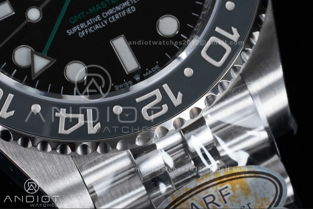 GMT-Master II 126710 GRNR Gray Black Ceramic 904L ARF Bruce Wayne 1:1 Best Edition on Jubilee Bracelet New SH3285 V SoftTouch 877