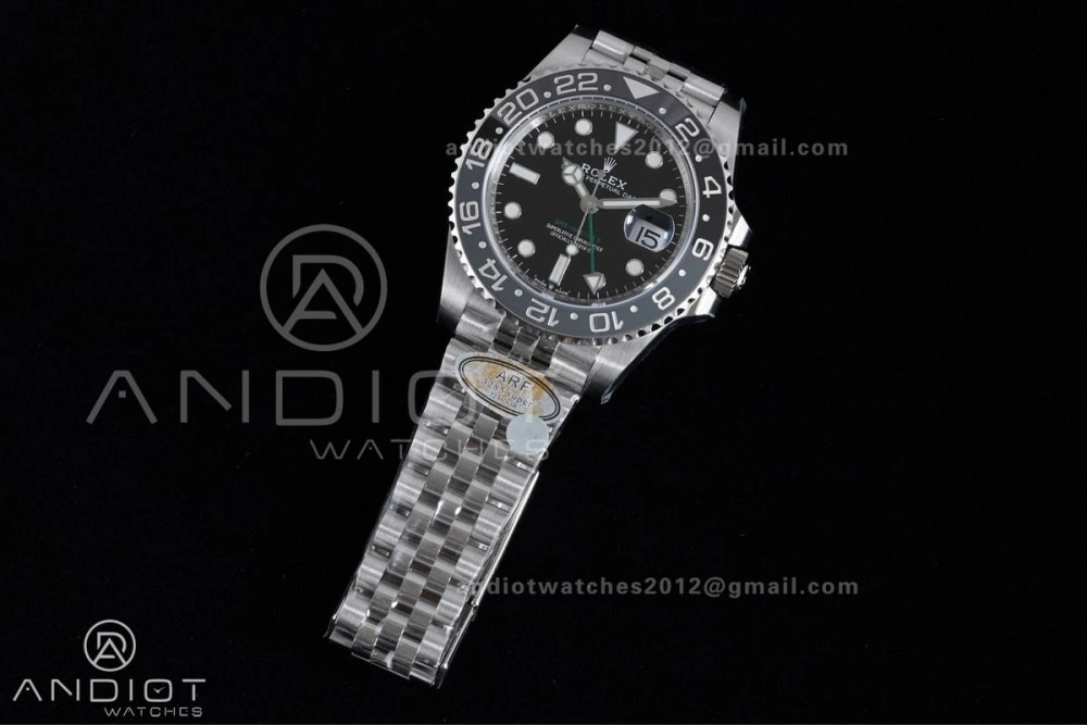 GMT-Master II 126710 GRNR Gray Black Ceramic 904L ARF Bruce Wayne 1:1 Best Edition on Jubilee Bracelet New SH3285 V SoftTouch 877