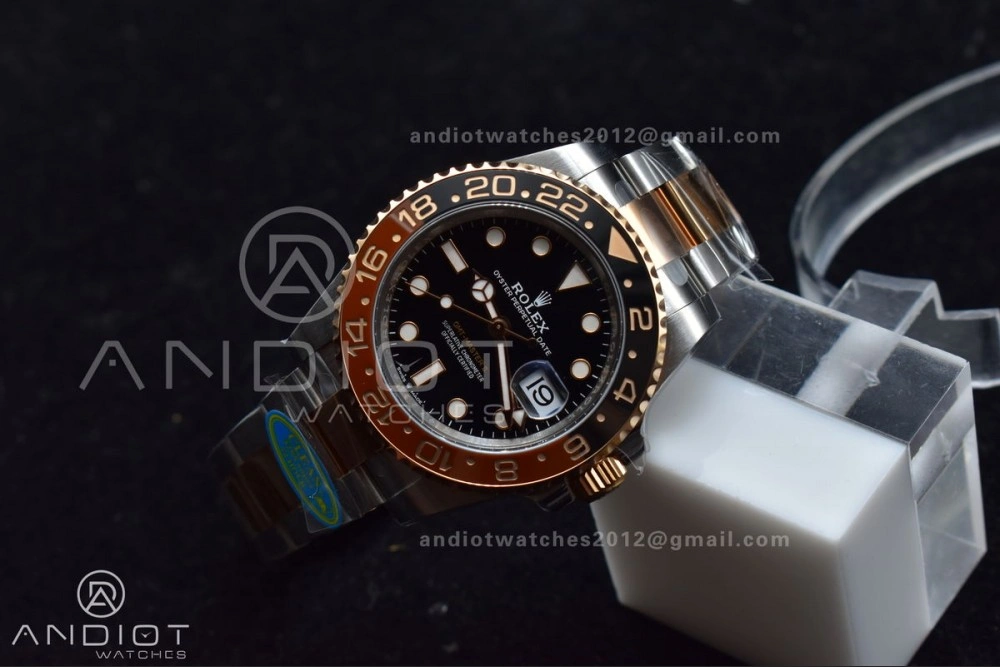 HighPerformance GMT-Master II 126711 CHNR Black Brown Ceramic Clean Factory Best Edition on SS RG Bracelet DD3285 CHS 880