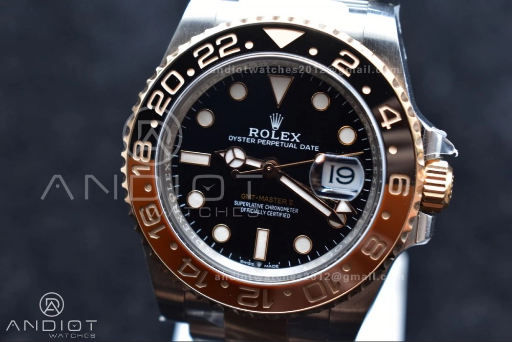 HighPerformance GMT-Master II 126711 CHNR Black Brown Ceramic Clean Factory Best Edition on SS RG Bracelet DD3285 CHS 880