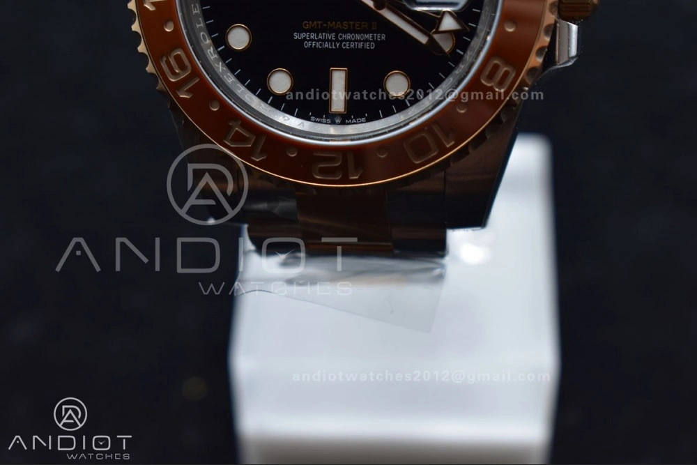 HighPerformance GMT-Master II 126711 CHNR Black Brown Ceramic Clean Factory Best Edition on SS RG Bracelet DD3285 CHS 880