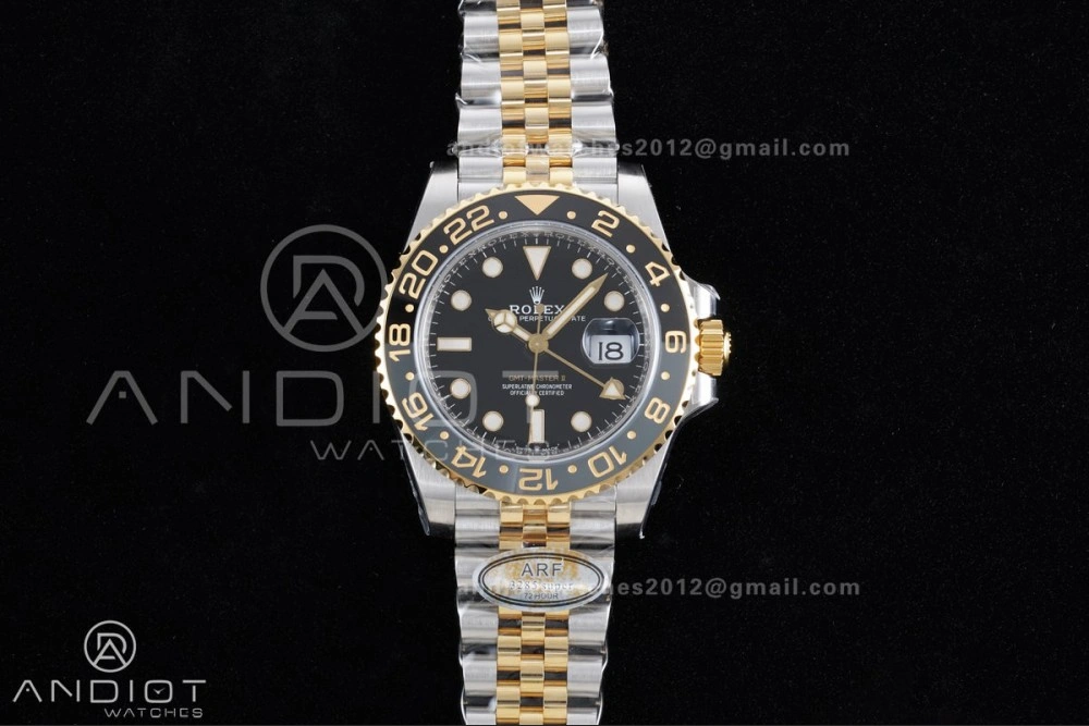 GMT-Master II 126713 GRNR ARF 1:1 Best Edition on Black Dial SS YG Bracelet Super Clone New SH3285 CHS (Gain Weight) WeatherProof 881