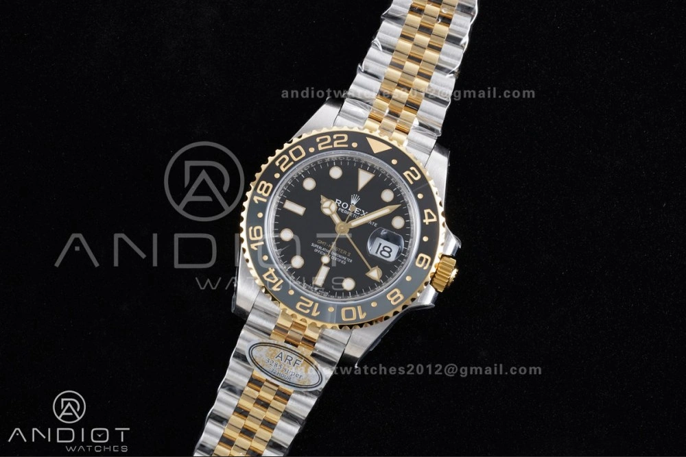 GMT-Master II 126713 GRNR ARF 1:1 Best Edition on Black Dial SS YG Bracelet Super Clone New SH3285 CHS (Gain Weight) WeatherProof 881