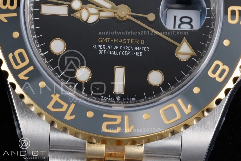 GMT-Master II 126713 GRNR ARF 1:1 Best Edition on Black Dial SS YG Bracelet Super Clone New SH3285 CHS (Gain Weight) WeatherProof 881
