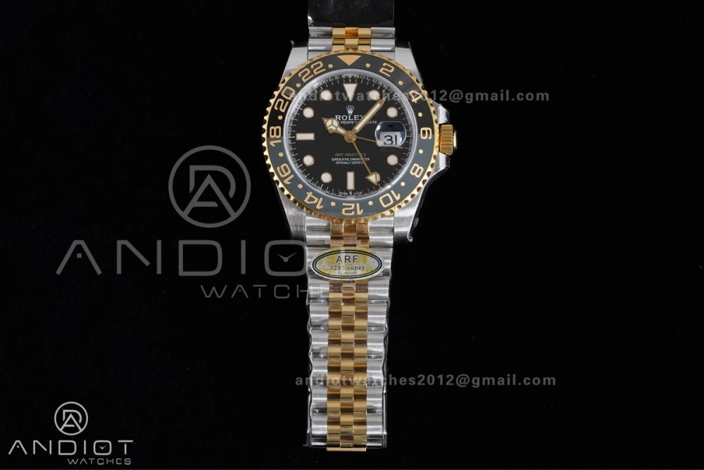 TravelReady GMT Master II 126713 GRNR ARF Best Edition Black Dial on SS YG Jubilee Bracelet New SH3285 V 856