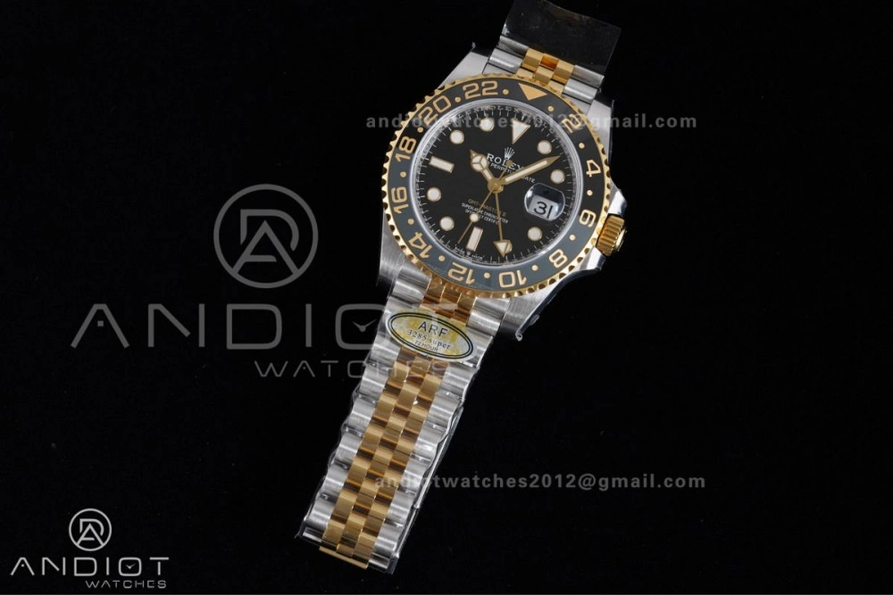 TravelReady GMT Master II 126713 GRNR ARF Best Edition Black Dial on SS YG Jubilee Bracelet New SH3285 V 856