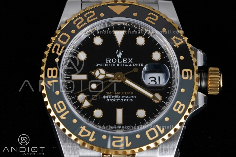 TravelReady GMT Master II 126713 GRNR ARF Best Edition Black Dial on SS YG Jubilee Bracelet New SH3285 V 856
