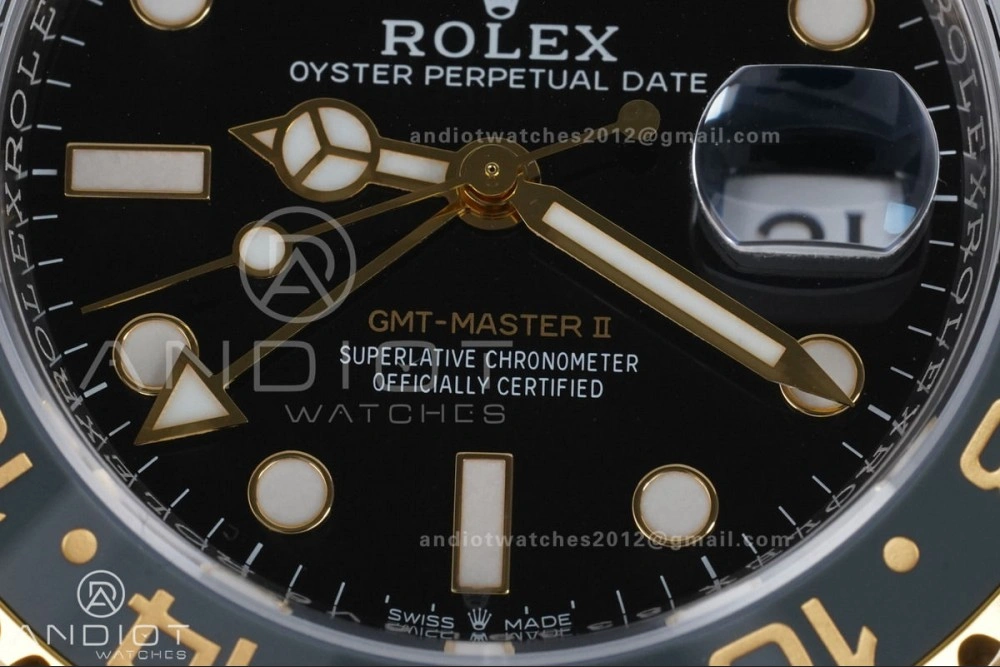 TravelReady GMT Master II 126713 GRNR ARF Best Edition Black Dial on SS YG Jubilee Bracelet New SH3285 V 856