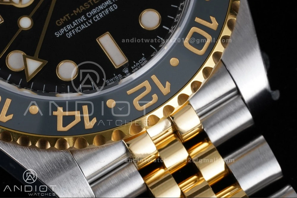 TravelReady GMT Master II 126713 GRNR ARF Best Edition Black Dial on SS YG Jubilee Bracelet New SH3285 V 856