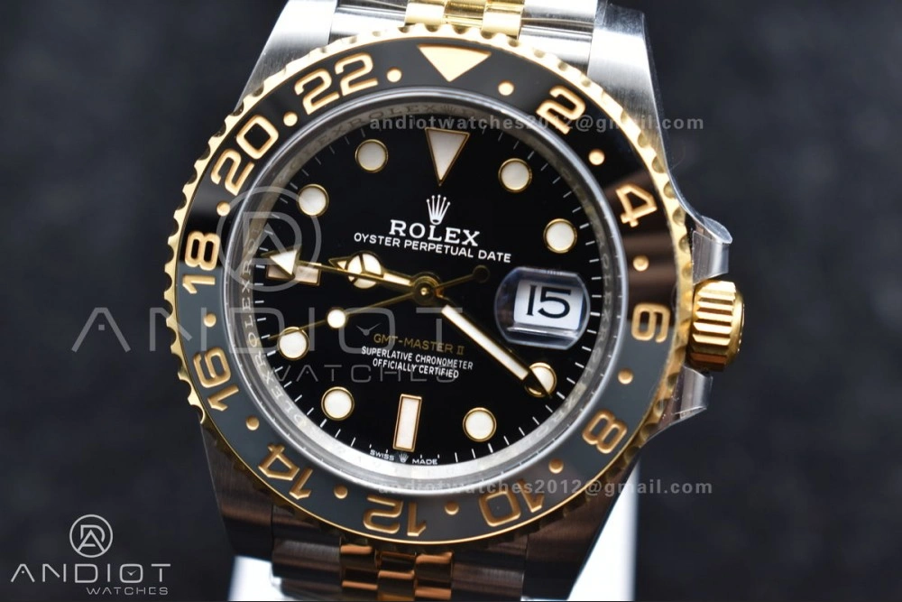 Chic GMT Master II 126713 GRNR Clean 1:1 Best Edition Black Dial on Jubilee Bracelet DD3285 CHS 859