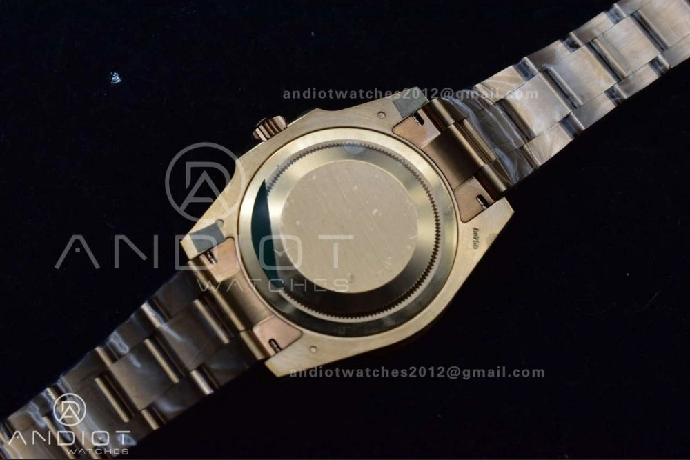 WellDesigned GMT Master II 126715 CHNR Gain Weight Gold Factory 1:1 Best Edition Black Dial on RG Bracelet VR3285 CHS 860