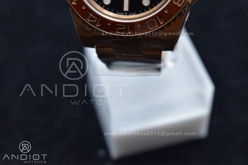 Popular GMT-Master II 126715CHNR Black Red Ceramic Clean Factory Best Edition on SS RG Bracelet DD3285 CHS 882