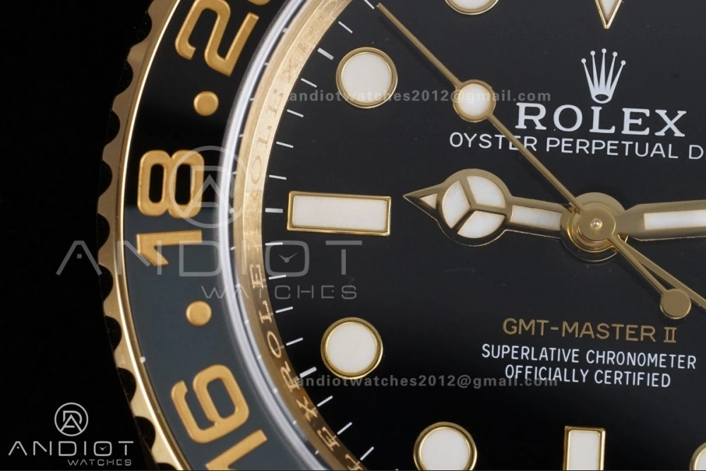 Classic GMT Master II 126718 GRNR ARF Best Edition Black Dial on YG Jubilee Bracelet New SH3285 V 925