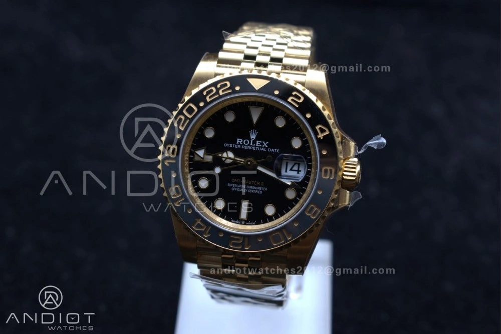 GMT Master II 126718 GRNR Clean 1:1 Best Edition Black Dial on YG Jubilee Bracelet DD3285 CHS Versatile 928