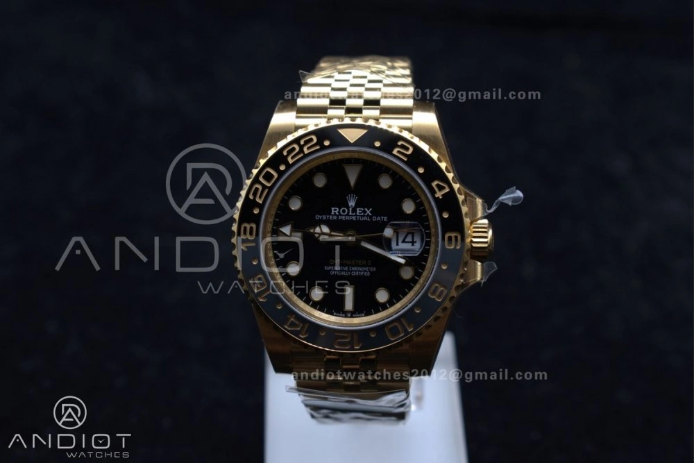 GMT Master II 126718 GRNR Clean 1:1 Best Edition Black Dial on YG Jubilee Bracelet DD3285 CHS Versatile 928