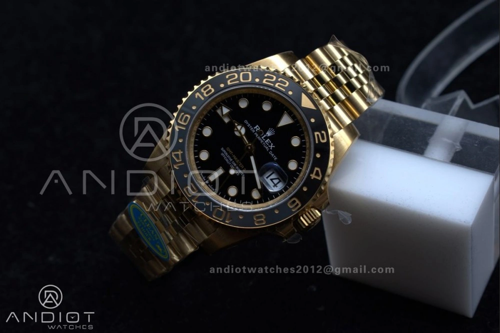 GMT Master II 126718 GRNR Clean 1:1 Best Edition Black Dial on YG Jubilee Bracelet DD3285 CHS Versatile 928
