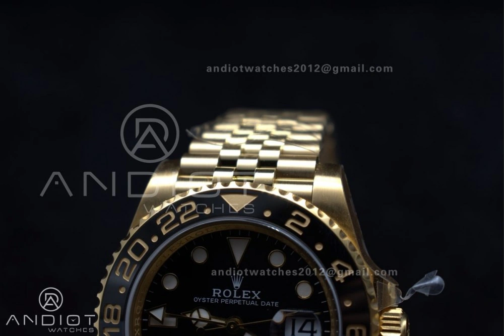 GMT Master II 126718 GRNR Clean 1:1 Best Edition Black Dial on YG Jubilee Bracelet DD3285 CHS Versatile 928