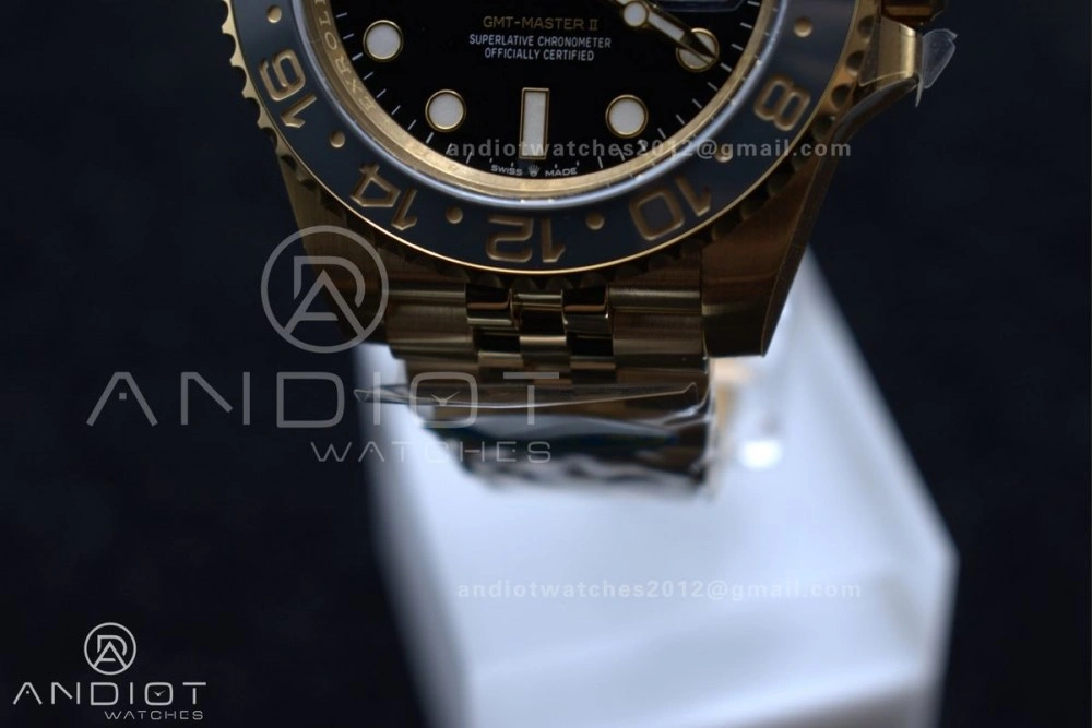GMT Master II 126718 GRNR Clean 1:1 Best Edition Black Dial on YG Jubilee Bracelet DD3285 CHS Versatile 928