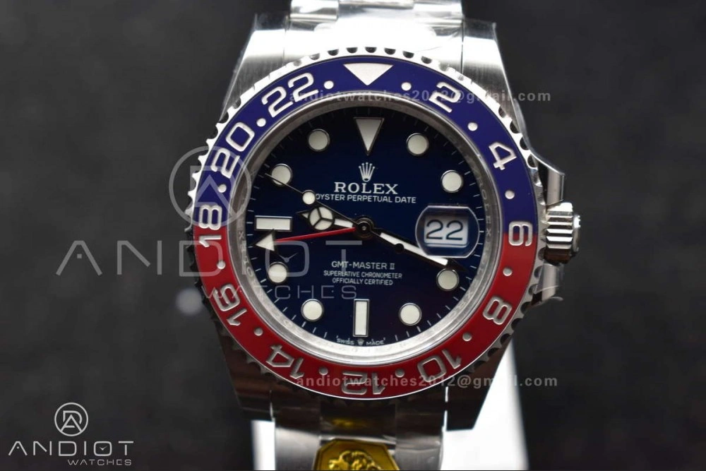 Bold GMT Master II 126719 BLRO Gain Weight Gold Factory 1:1 Best Edition Black Dial on Oyster Bracelet VR3285 CHS 929