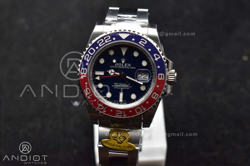 Bold GMT Master II 126719 BLRO Gain Weight Gold Factory 1:1 Best Edition Black Dial on Oyster Bracelet VR3285 CHS 929