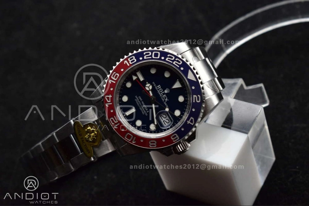 Bold GMT Master II 126719 BLRO Gain Weight Gold Factory 1:1 Best Edition Black Dial on Oyster Bracelet VR3285 CHS 929