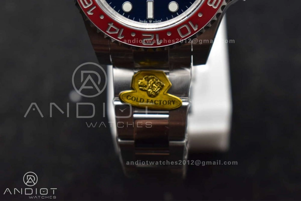 Bold GMT Master II 126719 BLRO Gain Weight Gold Factory 1:1 Best Edition Black Dial on Oyster Bracelet VR3285 CHS 929