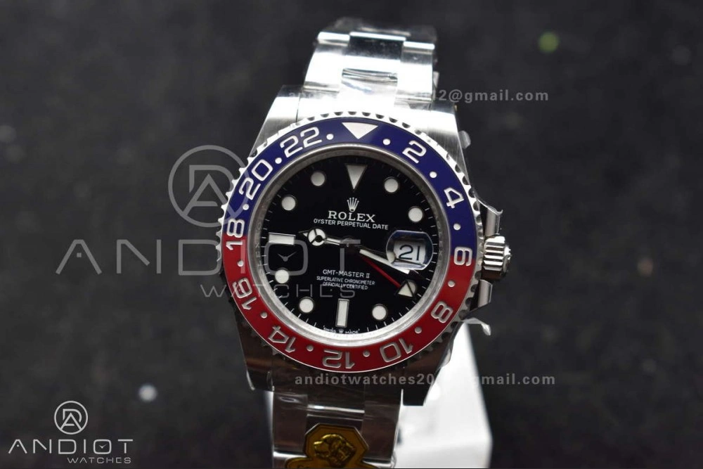 RelaxedFit GMT Master II 126719 BLRO Gain Weight Gold Factory 1:1 Best Edition Blue Dial on Oyster Bracelet VR3285 CHS 866